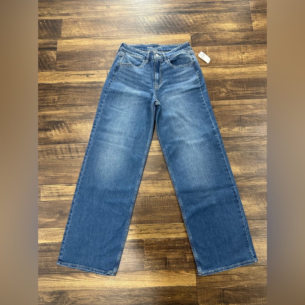 Old Navy Women's wide Leg Jeans in Blue